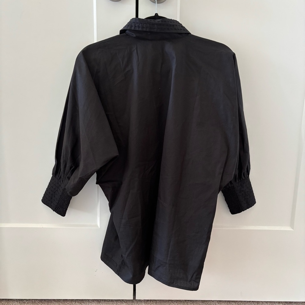 Room 502 Black Cotton Button Down Shirt - Picture 6 of 6
